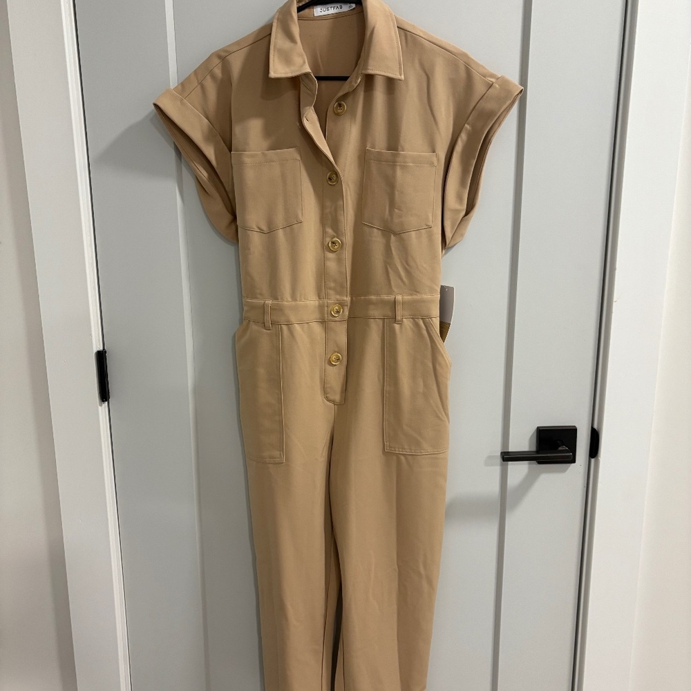 Tan jumpsuit